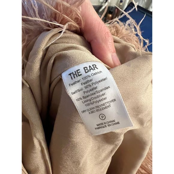 New *FLAW* The Bar Andre Dress in Champagne Size 6 REVOLVE MSRP $498 - Picture 9 of 9